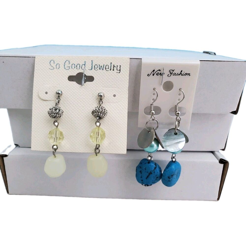 Dangle Drop Earring Rings Boho Fairy Pierced Hook Beaded
